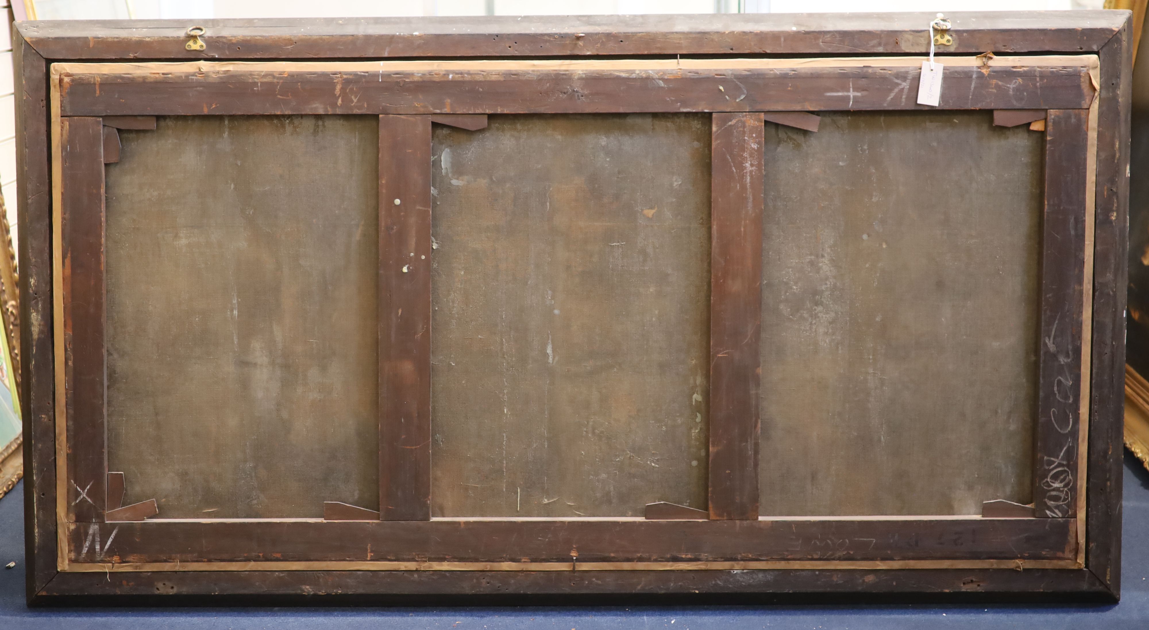 18th century Flemish School Biblical scene 33.5 x 68in.